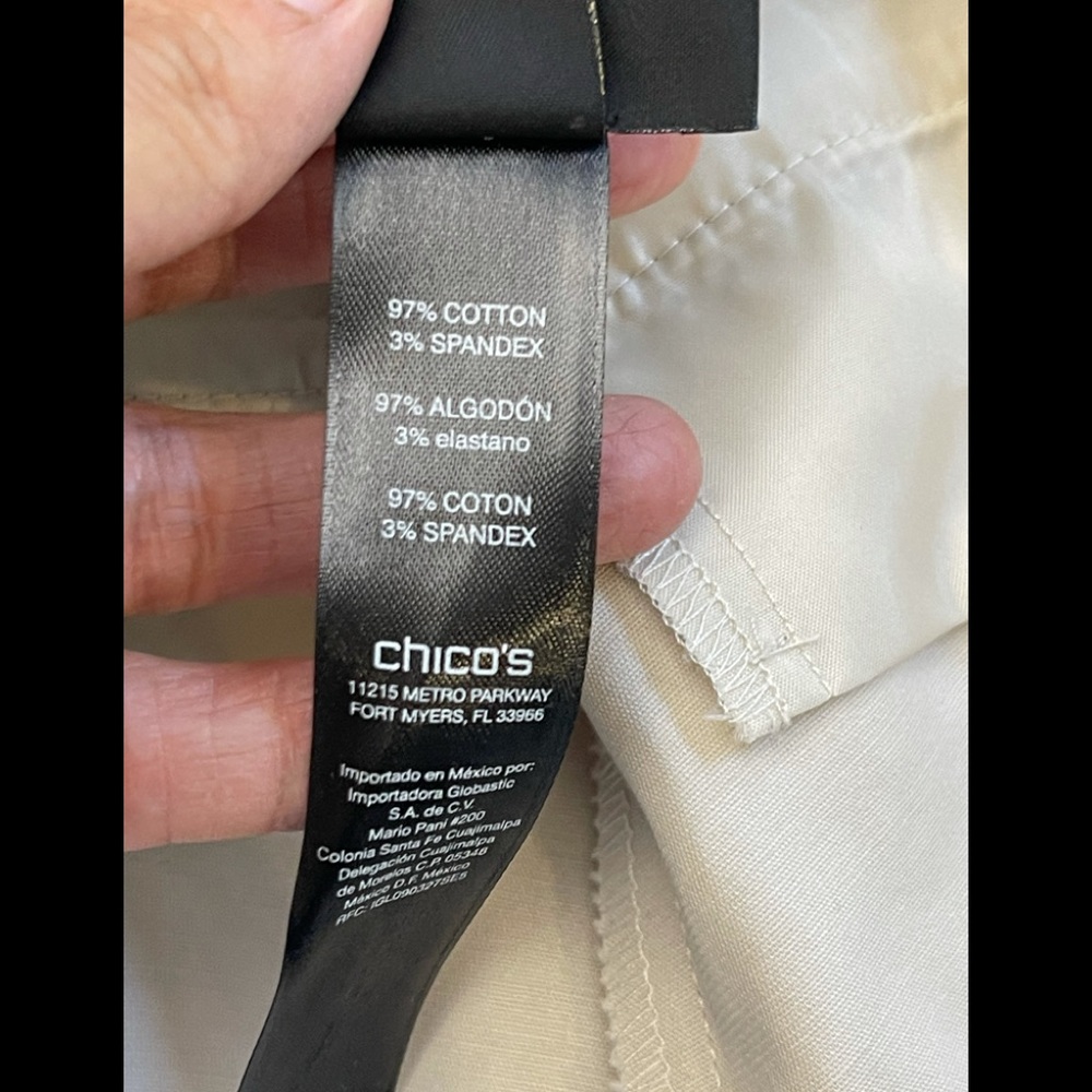 Chico's So Slimming Crop Ankle Pants Size 0.5 - Picture 3 of 7